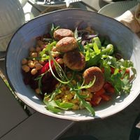 Nudel-Bowl Vegan at Café Enehus in Einhaus