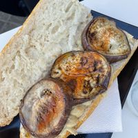 Entrepà d’hummus i albergina torrada  at La Murta Vins i Tapes in Valencia