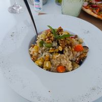 Vegan risotto at Bistro Italiano Faliraki (pizza & pasta - wine & cocktail) in Rhodes