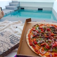 Take away at Bistro Italiano Faliraki (pizza & pasta - wine & cocktail) in Rhodes