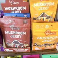 Mushroom jerky   at Blue Fog Market in San Francisco