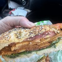 Breakfast sandwich  at Aunty Em's Deli & Coffee in Toronto