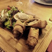 Quesadillas veganas con berenjena at Arch Bistro in Istanbul