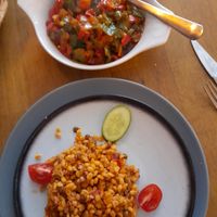 With special rice at Arch Bistro in Istanbul