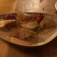 Vegan pumpkin dessert  at Arch Bistro in Istanbul