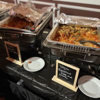 Vegan options requested by party - the owner went to whole foods to get specific recipe items to fit the diet needs of guests   at Titanium Theatre in Southington