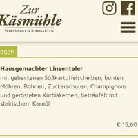 Die eine vollwertige vegane Option at Zur Käsmühle in Offenbach