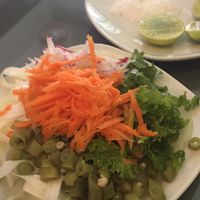 fresh salad at Darshan Vegetarian Restaurant in Iquitos