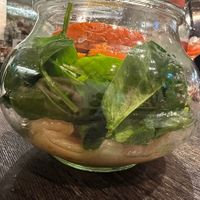 Brasserie Bowl mit Kimchi, geschmortem Kürbis, jungem Spinat und Bulgur // Brasserie Bowl with kimchi, braised pumpkin, young spinach and bulgur   at Schwitzer's Brasserie & Lounge in Waldbronn