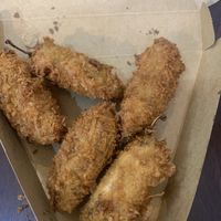 Jalapeño poppers with vegan cheese  at Pizzasaurus in Cape Town