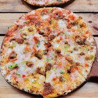 Carnivore (Bolognese) Pizza at Pizzasaurus in Cape Town