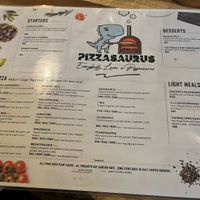 Pizzasaurus menu 100% plant  based  at Pizzasaurus in Cape Town