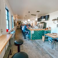 Bar and ordering counter.  at The Half in Wilmington