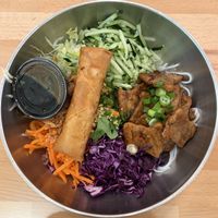 vermicelli bowl + vegan beef!  at DD Mau Vietnamese Eatery in Webster Groves