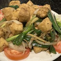 Salted fried tofu   at Fabulous Pho in Conroe