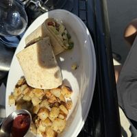 Tofu scramble burrito  at Blue Pointe Grille in Watkins Glen