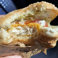 Fish fillet  at Nice Burger in Long Beach