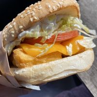 Fish fillet  at Nice Burger in Long Beach