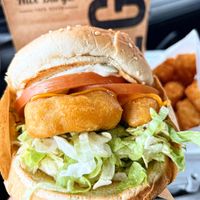 Fish Filet   at Nice Burger in Long Beach