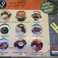 Vegan menu - lots of it wasn’t available though :( at Crowd99 Cafe in Sandakan