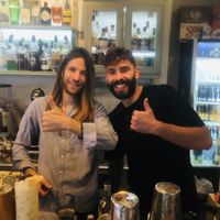 The boys! 😃  at Atheneon Bar in Kos