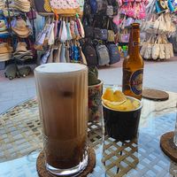 Iced coffee at Atheneon Bar in Kos