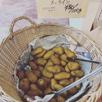 Potatoes from the near farmers   at HIRAOKA SusTERRAcE in Sodegaura