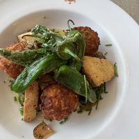 Mediterranean veg with hash browns and tofu  at Here in Berkhamsted