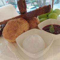 Vegan clotted cream and jam at Dear Dahlia - 디어달리아 카페 in Seoul