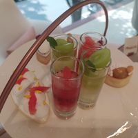 Top tier of high tea at Dear Dahlia - 디어달리아 카페 in Seoul