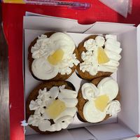 Hummingbird cupcakes. Must be special ordered with 48 hours notice.  at Scoops and Mini Desserts in Lawrenceville