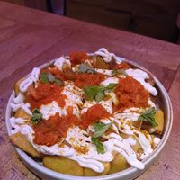 Patatas bravas coreanas at Desoriente - Poblenou in Barcelona
