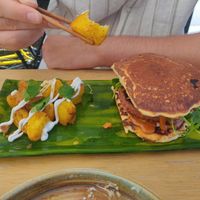 Banh Mi, Thai inspired burger at Desoriente - Poblenou in Barcelona