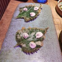 Hojas en tempura at Desoriente - Poblenou in Barcelona