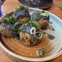 Croquetes d’alberginia  at Desoriente - Poblenou in Barcelona