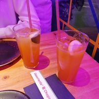 Passion fruit lemonade at Desoriente - Poblenou in Barcelona