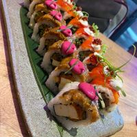 Cliff’s favourite kimchi tofu roll y Rock & Roll  at Desoriente - Poblenou in Barcelona