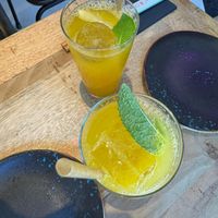 Passion fruit lemonades at Desoriente - Poblenou in Barcelona
