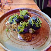 Eggplant balls at Desoriente - Poblenou in Barcelona