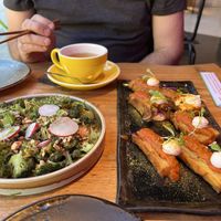 Broccoli and bravas  at Desoriente - Poblenou in Barcelona