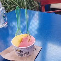Mango and Strawberry Sorbet at Giallo Verde in Rhodes