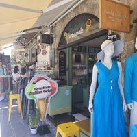Outside at Giallo Verde in Rhodes