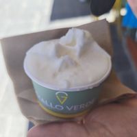 Lemon sorbet at Giallo Verde in Rhodes