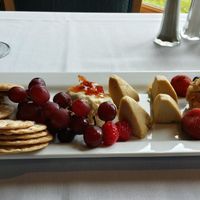 vegan cheese plate at The Veraisons Restaurant in Dundee