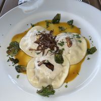 Vegan ravioli   at The Veraisons Restaurant in Dundee