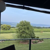 The view from our table  at The Veraisons Restaurant in Dundee