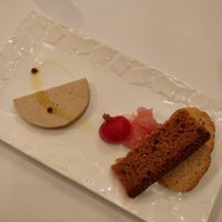Terrine "Sud-Ouest" façon Foie-Gras, Pickles de Légumes at Brocoli in Lyon