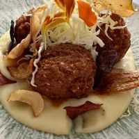 Buckwheat falafels, carrots, parsnips   at Brocoli in Lyon