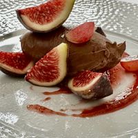 Chocolate, Fig and Hibiscus ganache   at Brocoli in Lyon