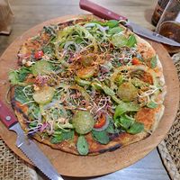 Pizza de vegetales at Kalpa Amodiño in Ribadeo